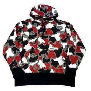 XS Ripndip red Lord Nermal Cat Camo Hoodie Pull Over‎ Camouflage NEW Extra Small